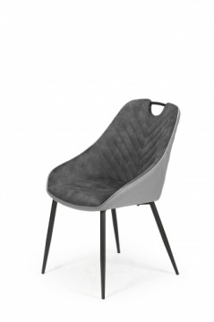Halmar K412 chair, color: dark grey / light grey