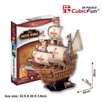 CubicFun 3D puzle Santa Maria