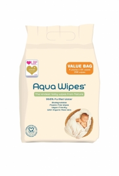 AQUA WIPES mitrās salvetes 4x64 gab. AQW64F4B