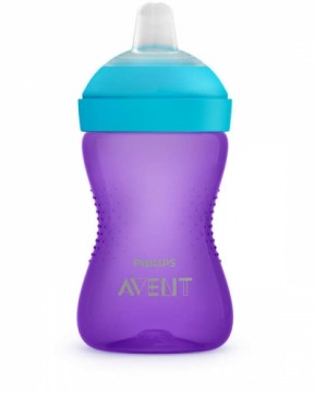 Philips Avent My Grippy mācību krūzīte ar mīkstu snīpi 300ml, 9M+, lillā - SCF802/02