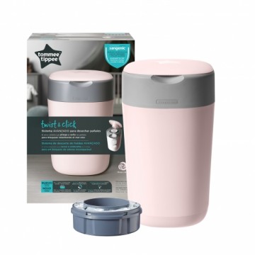 Tommee Tippee TOMEE TIPPEE autiņbiksīšu konteiners Twist & Click, maigi rozā, 85101601