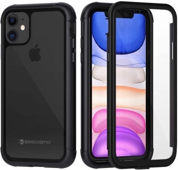 360° rugged shockproof Case (iPhone 11 Pro) with Built-in Screen Protector