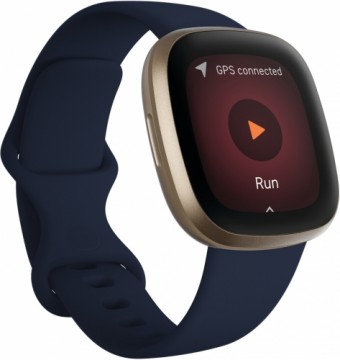 Fitbit Versa 3, midnight/soft gold aluminium