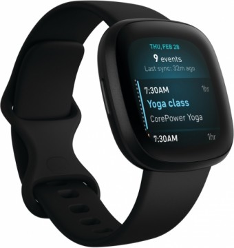 Fitbit Versa 3, black/black aluminum