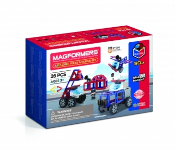 MAGFORMERS "Amazing Police & Rescue" komplekts, 26gb