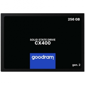 GOODRAM CX400 GEN.2 256GB SSD, 2.5” 7mm, SATA 6 Gb/s, Read/Write: 550 / 480 MB/s, Random Read/Write IOPS 65K/61,4K