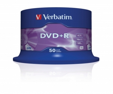 VERBATIM 50x DVD+R 4,7GB 16x SP