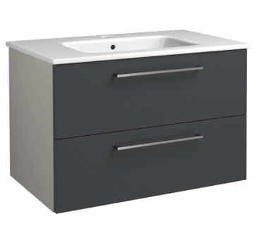 Basin unit with washbasin Raguvos Baldai JOY 76 CM grafitte/taupe 12113422