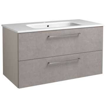 Basin unit with washbasin Raguvos Baldai JOY 91 CM concrete/taupe 12113614