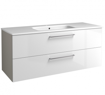 Basin unit with washbasin Raguvos Baldai JOY 121 CM white/taupe 12113711