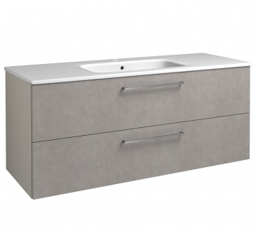 Basin unit with washbasin Raguvos Baldai JOY 121 CM concrete/taupe 12113714