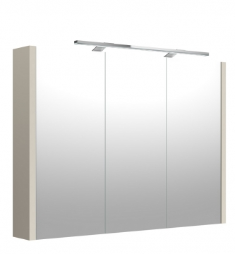 MIRROR CABINET WITH LED ILLUMINATOR Raguvos Baldai JOY 88 CM taupe 1202613