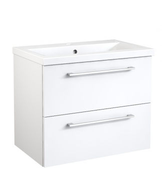 Basin unit with washbasin Raguvos Baldai SCANDIC 51 CM glossy white 15112211