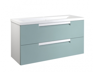 Basin unit with washbasin Raguvos Baldai MILANO 101 CM aquamarine/white 191127177