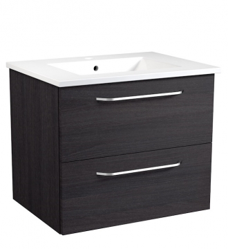 Basin unit with washbasin Raguvos Baldai LUNA 61.5 CM black oak 18113301