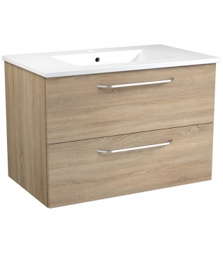 Basin unit with washbasin Raguvos Baldai LUNA 76 CM grey oak 18113410