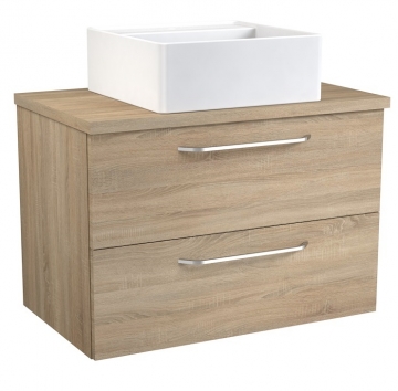 Raguvos Baldai LUNA 76 CM grey oak/grey oak 1841341010 Basin unit with washbasin QUADRO