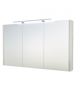 MIRROR CABINET WITH GARDA LED ILLUMINATOR Raguvos Baldai LUNA, SERENA 110 CM glossy white 1402811