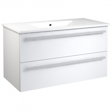 Basin unit with washbasin Raguvos Baldai SERENA 91.5 CM glossy white 14113611