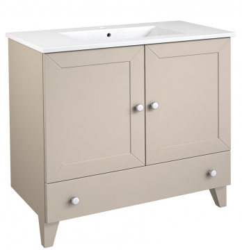 Basin unit with washbasin Raguvos Baldai SIESTA 91.5 CM grey cashmere 171136156