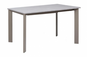 Dining table RAMOS 1200+400+400x800x760  BETON/CHAMPAGNE MATT