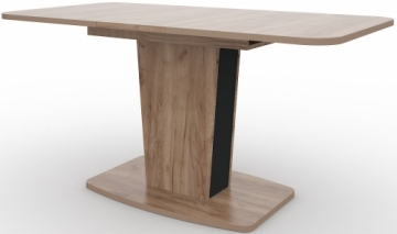 Dining table KYOTO (1200 - 1520x750x750) OAK TOBACCO/ANTHRACITE