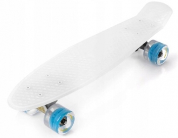 Multiboard Led (balts) (23897) Meteor pennyboard