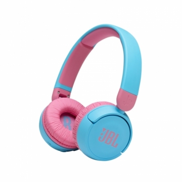 JBL on-ear austiņas ar Bluetooth bērniem, zilas ar rozā - JBLJR310BTBLU