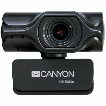 CANYON C6 2k Ultra full HD 3.2Mega webcam with USB2.0 connector, built-in MIC, Manual focus, IC SN5262, Sensor Aptina 0330, viewing angle 80°, with tripod, cable length 2.0m, Grey, 61.1*47.7*63.2mm, 0.182kg