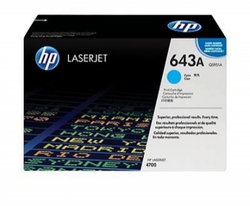 TONER CYAN 643A /LJ4700 10K/Q5951A HP