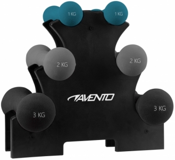 Schreuderssport Dumbbell set AVENTO 42DH 2x1kg, 2x2kg, 2x3kg