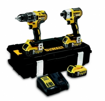 18V Komplekts DCD796 + DCF887, 3x5,0 Ah, DeWalt