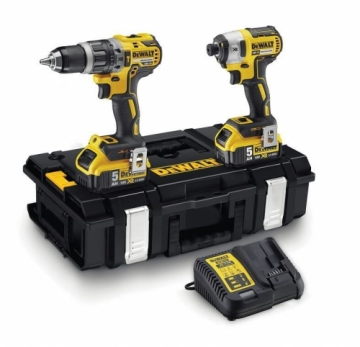 18V Combo DCD796 + DCF887, 2x5,0 Ah, DeWalt