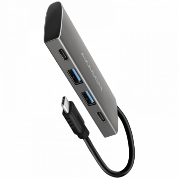 AXAGON HMC-4G2 2x USB-A + 2x USB-C, USB-C 3.2 Gen 2 10Gbps hub, 13cm USB-C cable