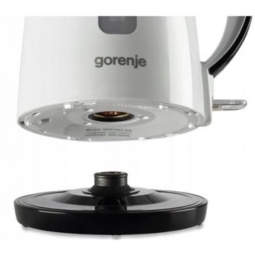 Gorenje Kettle K17PLBW Electric, 2200 W, 1.7 L, Plastic + metal, 360° rotational base, White