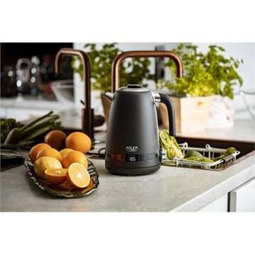 Adler Kettle AD 1295b Electric, 2200 W, 1.7 L, Stainless steel, 360° rotational base, Black