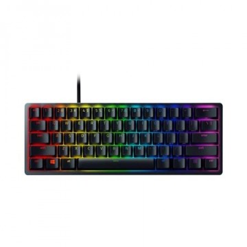 Razer Huntsman Mini 60%, Gaming, Opto-Mechanical, RGB LED light, Nordic, Black, Wired