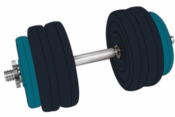 Schreuderssport Dumbbell Adjustable Synthetic AVENTO 42DF 15kg