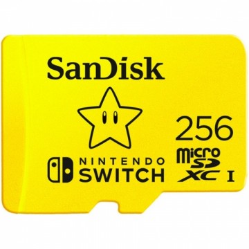 SanDisk microSDXC card for Nintendo Switch 256GB, 100MB/s Read, 90MB/s Write, V30, U3, C10, A1, UHS-1