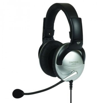 Koss Headphones SB45 Headband/On-Ear, 3.5mm (1/8 inch), Microphone, Silver/Black, Noice canceling,