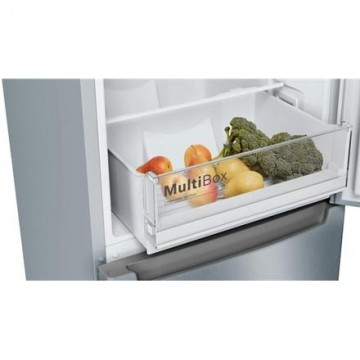 Bosch Serie 2 Refrigerator KGN33NLEB Energy efficiency class E, Free standing, Combi, Height 176 cm, No Frost system, Fridge net capacity 193 L, Freezer net capacity 89 L, 42 dB, Stainless steel