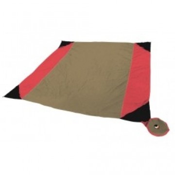 Ticket To The Moon Sega Beach Blanket  Brown/Red