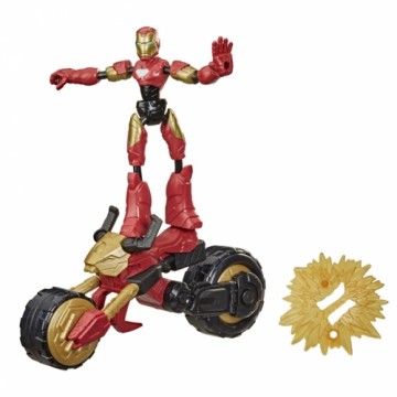 Hasbro AVENGERS figūra ar motociklu Bend and Flex, F02445L0