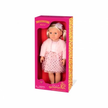 OUR GENERATION doll with pink glitter dress Millie, BD31252Z