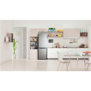 FridgeINDESIT INFC8 TI21X Energy efficiency class F, Free standing, Combi, Height 191.2 cm, No Frost system, Fridge net capacity 231 L, Freezer net capacity 104 L, 40 dB, Stainless steel