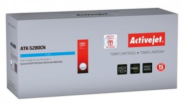 Activejet ATK-5280CN toner replacement Kyocera TK-5280C; Compatible; page yield: 11000 pages; Printing colours: Cyan. 5 years warranty