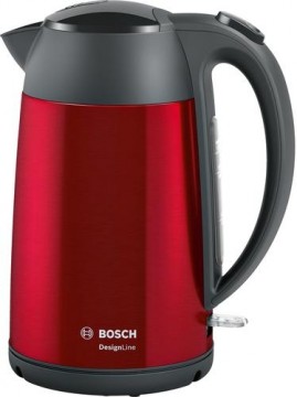 Bosch TWK3P424 electric kettle 1.7 L 2400 W Grey, Red