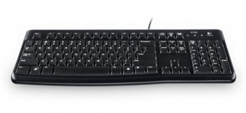 Logitech K120 keyboard USB QWERTZ Czech Black