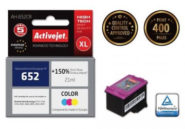 Activejet AH-652CR ink for Hewlett Packard 652 F6V24AE