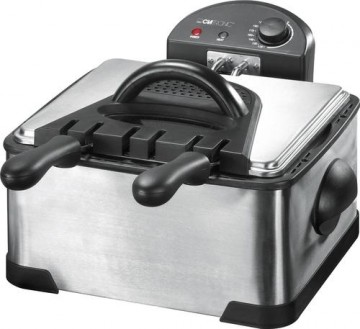 Clatronic FR 3195 Double 4 L 2000 W Black, Stainless steel